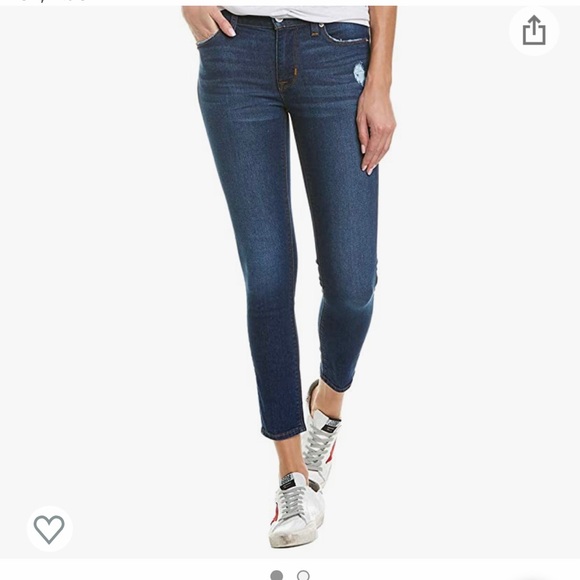 Hudson Jeans Denim - Hudson Jeans Women's Skinny Dark Blue Denim Jeans